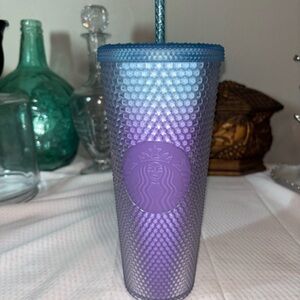 Starbucks Iridescent Purple and Blue Textured Tumbler